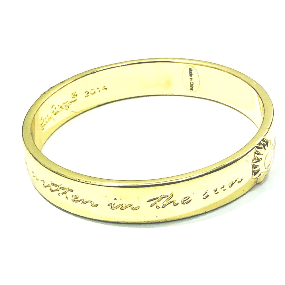 Lilly Pulitzer 2014 gold tone bangle bracelet